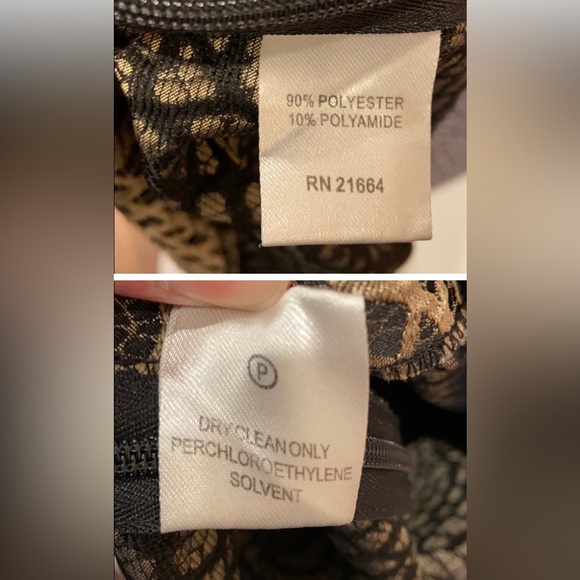 CLEARANCE! Paperwhite Jacquard Gold Black Pants
Size: 1O - Picture 4 of 5